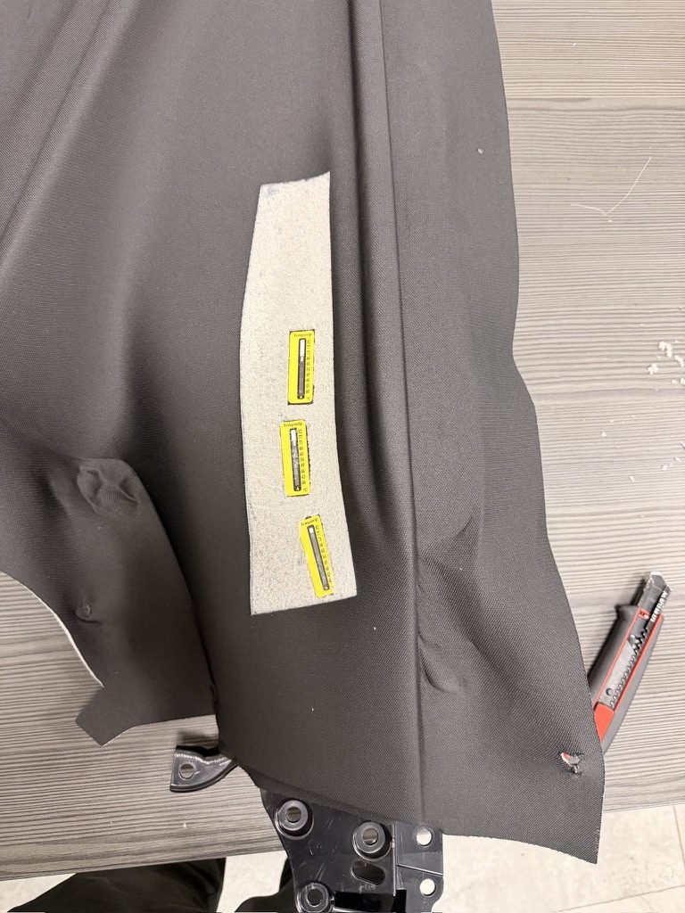 Temperaturindikatoren auf dem Bauteil